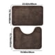 thumbnail image 2 of Juego de alfombrillas para baño de color café sólido, anti suciedad, antideslizante, absorbente, 2 of 6