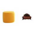 thumbnail image 1 of Taburete otomano con reposapiés, banco, silla, sofá cilíndrico, taburete de té para oficina, dormitorio, habitación infantil, apartamento, sofá en min, 1 of 8