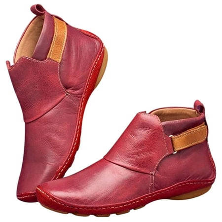 

Flat Boots For Women Comfortable Soft And Breathable Safe For Your Feets 41 Red
