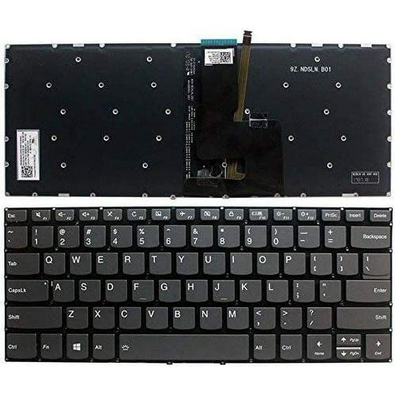 New US Black English Laptop Backlit Keyboard (Without palmrest) Replacement for Lenovo Flex 5-1570 80XB 81CA Flex 5-1470 81C9 80XA