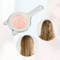thumbnail image 6 of 1 Pc Women Cat's Ears Airbag Hair Comb for Straight Curly Thick Hair Silver Tone ABS TPR, 6 of 6