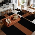 thumbnail image 5 of 3x5Ft Area Rugs, Black Brown Non-Skid Rubber Backing Large Rectangle Rugs - Living Room Bedroom Home Office, Contemporary Boho Modern Art Indoor Floor Mat Carpets Washable Rug, 5 of 9