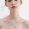 thumbnail image 5 of Taioiat Double Birthstone Necklaces for Women 18K Gold Plated Birthstone Rose Flower Jewelry Anniversary Valentines Day Mother's Day Birthday Gifts for Her Wife Girlfriend Mom, 5 of 7