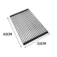 thumbnail image 2 of Kitchen Sink Dish Rack - Roll Up Rack - Heat Resistant Roll Up Dishwasher Rack - Easy to Store 18 Tubes (33 x 43 x 1cm) (Black), 2 of 6