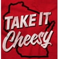 thumbnail image 2 of Wisconsin WI Cheese Lover Funny Cool Unisex Plus Fleece Graphic Hoodie Brisco Brands 3X, 2 of 5