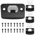 thumbnail image 3 of Raindrops 4pcs Latch Plate Stainless Steel Door Strike Plate Cover for Prevent Unauthorized Access, 3 of 8