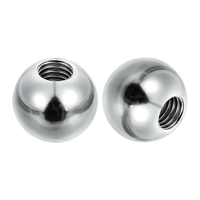 Uxcell Bouton Boule Écrous, Acier Inoxydable Rond Solide Trou Aveugle Capuchon de Vis Décoratif Poignée de Machinerie Matériel M8x23mm 2