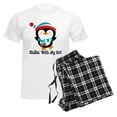 thumbnail image 6 of CafePress - Chillin With My Girl Penguin Men's Light Pajamas - Men's Light Loose Fit Cotton Pajama Set, 6 of 7