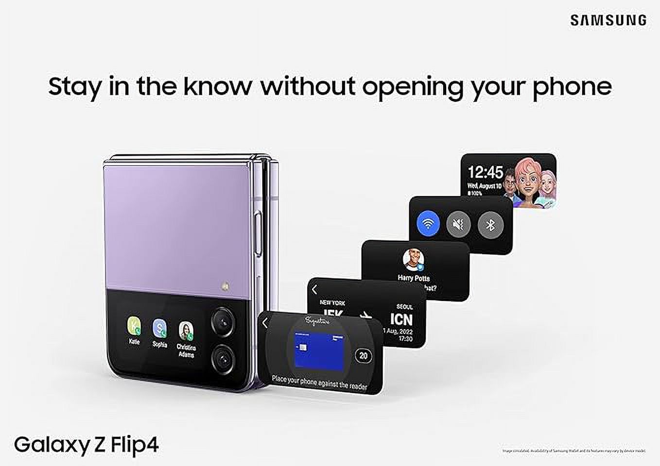 Verizon Samsung Galaxy Z Flip4 128GB Bora Purple Smart Phone