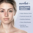 thumbnail image 3 of Ourmed Life 80gsm Thick Disposable Face Towels Cleansing Wipes 7.8" x 7.8" Dry Facial Washcloths 240 Count, 3 of 7
