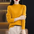 thumbnail image 2 of Sweaters For Women Turtleneck Long Sleeve Ribbed Knit Basic Pullover Sweater For Fall Xl Womens Sweaters, 2 of 5