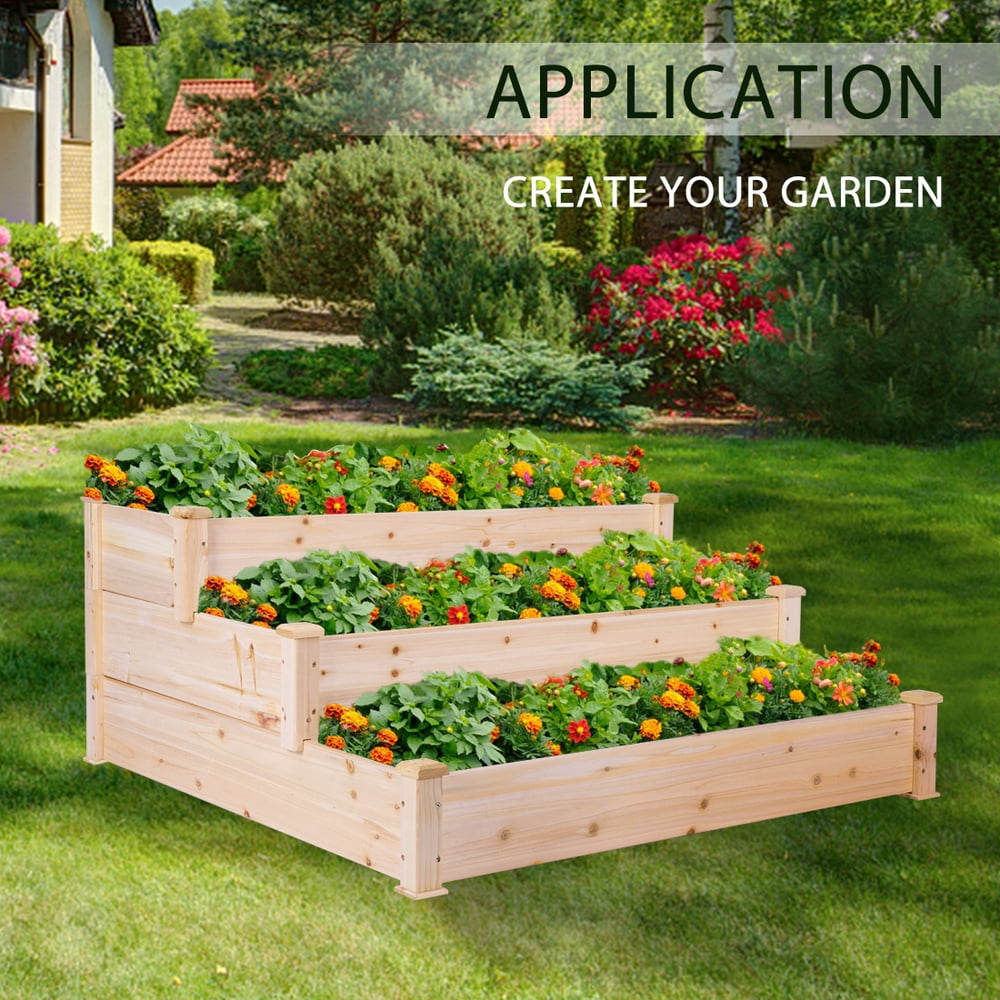  raised vegetable garden planter box