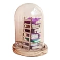 thumbnail image 3 of CSChome Miniature Book Decoration Glass Jar Miniature Book Decoration Clear Dome Mini Book Tiny Ladder Model Statue Desktop Ornament Book Lover Valentine's Day, 3 of 6