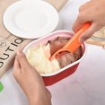 thumbnail image 4 of Cuchara para helado, cuchara anticongelante de una pieza, cuchara para helado resistente, cuchara de grado profesional, verde, azul, naranja y rosa, 4 of 5
