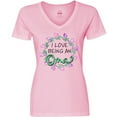 thumbnail image 3 of Inktastic I Love Being an Oma- Circle of Hearts Women's V-Neck T-Shirt, 3 of 5