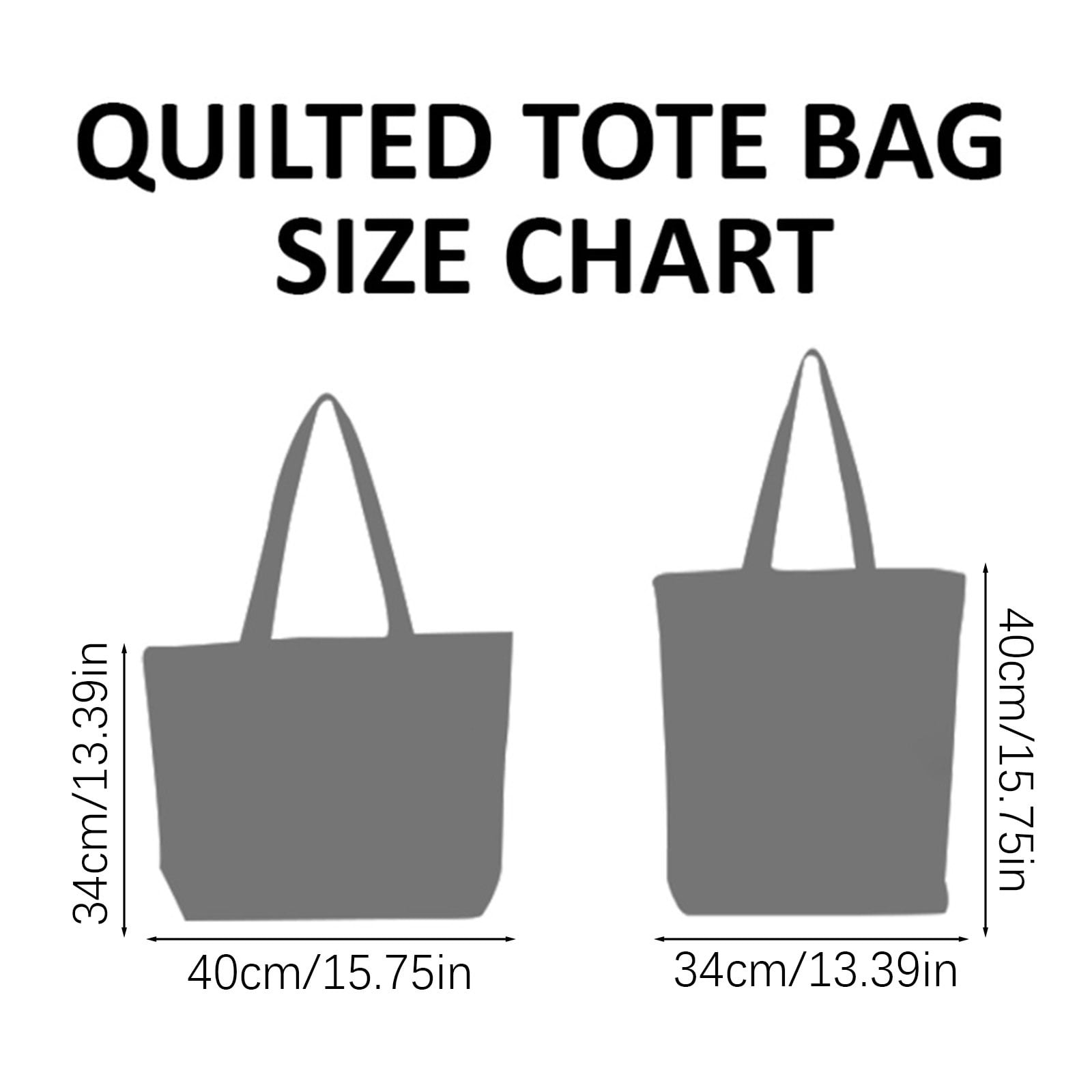 Dwellin Quilted Tote Bag Womens Large Puffy Crossbody Shoulder Bags Cotton Travel Work Handbag with Compartments