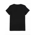 thumbnail image 3 of Women's Earth Graphic T-Shirt - Our Planet Design with Peace Symbol & Multicultural Unity Art, Casual Short Sleeve Round Neck Tee, Machine Washable, Soft Material, Global Awareness, 3 of 8