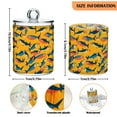 thumbnail image 5 of Yayeee 2 Pack Qtip Holder Bathroom Cotton Swab Canister with Lid Clear Dispenser Set, Yellow Sardines Pattern, 5 of 6