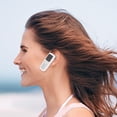 thumbnail image 6 of Doublel 2-in-1 Mini Flip Phone with Bluetooth Headset – Dual SIM, Ultra Compact Keypad Mobile, Hands-Free Calling, Portable Travel/Emergency Phone for Seniors & Outdoor Use (White), 6 of 6