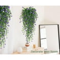 thumbnail image 5 of 3 Pcs Artificial Fake Flowers, Hanging Plastic Plants Outside,Eucalyptus with Camellia Vine Garland，Outside Indoor Decorations Simulated Flower Eucalyptus Camellia Vine Rose Wall Decoration ﻿, 5 of 6