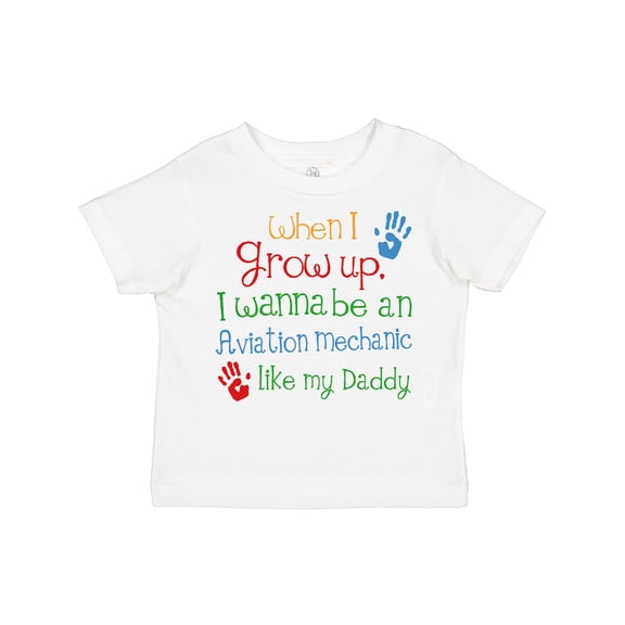 Inktastic Aviation Mechanic Like Daddy Boys or Girls Toddler T-Shirt