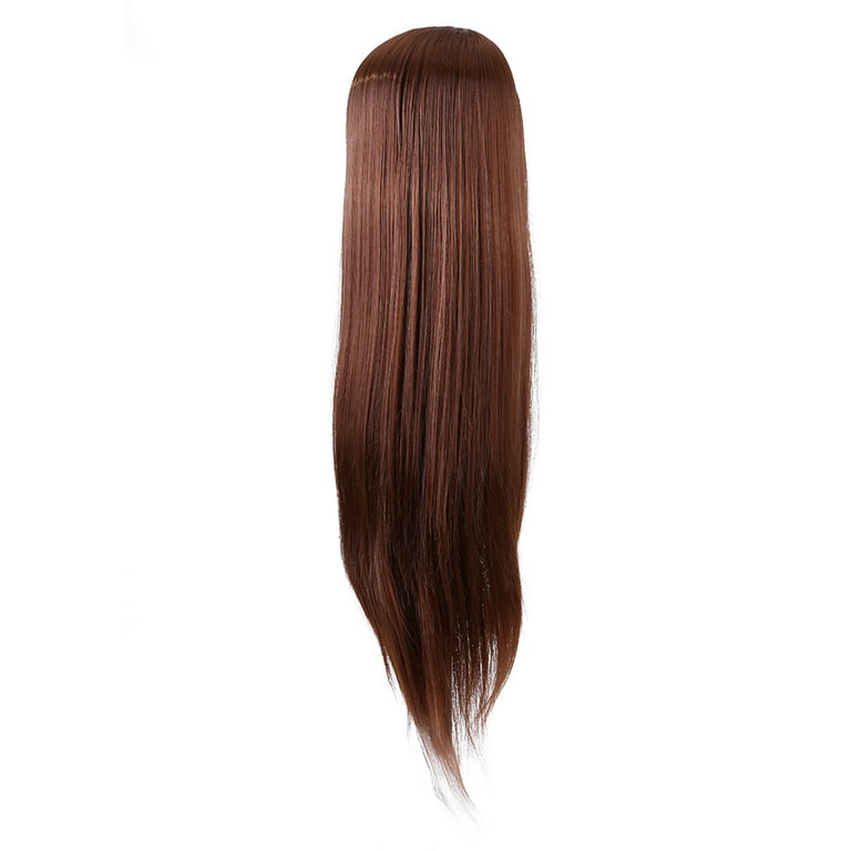 28 Cosmetology Mannequin Head Light Brown Synthetic Hair Professional –  Jennie Owuama