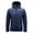 Navy, variant on IYTR Men's Padded Jacket Zipper Hooded Neck Pacthwork Warm Hooded Coat with Pocket Long Sleeve Jacket Gray L