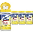 thumbnail image 4 of Lysol Disinfectant Wipes, Multi-Surface Antibacterial Cleaning Wipes, For Disinfecting and Cleaning, Lemon and Lime Blossom, 80 Count (Pack of 4), 4 of 9