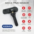 thumbnail image 4 of MOCA AUTOPARTS 4Pcs TPMS Tire Pressure Monitoring System Sensor Fit for 2010-2020 Dodge Challenger 3.6L & 2011-2020 Chrysler 300 3.6L & 2013-2020 Jeep Wrangler 3.6L, 4 of 9