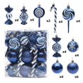 thumbnail image 2 of 36 Piezas de Bolas de Navidad para Colgar en el Árbol de Navidad, Colgantes con Forma , Esferas Navideñas de Color Azul Oscuro, 2 of 5