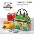 thumbnail image 3 of Xecao African Animals in the Jungle Print Insulated Lunch Box, Lunch Cags Lunch Bag Featuring An Adjustable Shoulder Strap, 3 of 5
