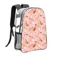 thumbnail image 3 of Sikiie Pink Cockatoo Birds Clear Backpack, Transparent Bookbag for School for Women Men, Capacity Clear Bag for College, Travel, 3 of 7