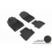 3D MAXpider 2013-2017 Fits Dodge Dart Kagu 1st Row 2nd Row Black Carbon Fiber Embossed Pattern Floor Mat L1DG02301509
