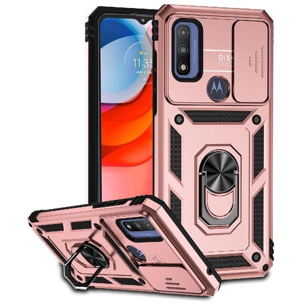 Estuche GANGXUN para Motorola Moto G Pure, soporte giratorio 360°, estilo mecánico y magnético