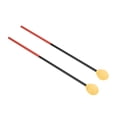 thumbnail image 1 of Mazos de marimba de fibra de carbono, hilo de algodón, baqueta, martillo para instrumentos de percusión bajos, cabeza amarilla, 1 of 14
