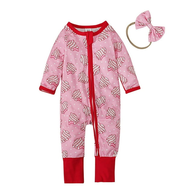 WRKEKC Infant Print Romper Set Matching Headband Zipper Front Color-Block Thickened Warm Snug Comfortable Fitting Fall Winter Jumpsuit for Boys and Girls 9 Months-4 Years