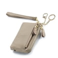 thumbnail image 2 of Qarigey Cartera de tipo corto para mujer, de piel sintética INS, con cierre de cremallera, monedero, tarjetero, bolsa de transporte, regalo de Carteras Gris Qarigey AP012102-06, 2 of 6