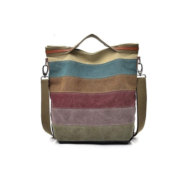 Bolso de hombro CVFAJI Bolso Hobo de lona para mujer