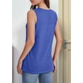 thumbnail image 4 of Women Summer V Neck Tank Tops Blue M, 4 of 6