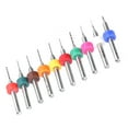 thumbnail image 1 of PCB Drill Bit, 10Pcs Micro Twist Bits Circuit Board Drill Bit  For Industrial Supplies, 1 of 8
