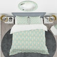 thumbnail image 2 of Designart 'Retro Ornamental Design VIII' Mid-Century Modern Duvet Cover Set, 2 of 4