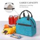 thumbnail image 5 of Fotbe Blue Glitter Bolsa de Almuerzo con Estampado, Lonchera Aislada, Contenedores de Comida Reutilizables Tipo Cooler a Prueba de Fugas, 5 of 7