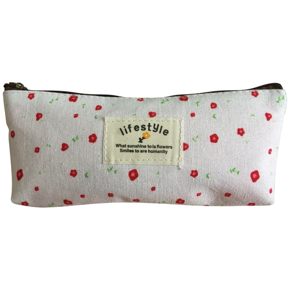 LYINGF Mini Makeup Bag for Purse, Linen Floral Small Cosmetic Pouch Portable Cute Fabric Mini Zipper Pouch for Women Home Travel Lipstick Coin Cards Storage,Purse Organizer Jewelry Earphones 