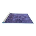 thumbnail image 2 of Ahgly Company Machine Washable Indoor Rectangle Southwestern Blue Country Area Rugs, 8' x 10', 2 of 4