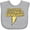 AC-Heather Grey, variant on Inktastic These Fools Put My Cape on Backwards® Bolt Yellow Boys or Girls Baby Bib