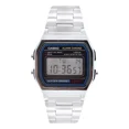 thumbnail image 2 of Reloj pulsera digital Casio A158 con correa de acero inoxidable color plateado - fondo gris/negro, 2 of 6