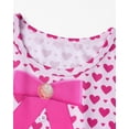 thumbnail image 7 of Satmonnus G'i'rls Pink Halloween Costume Dress, Heart Printed Costume Dress Fancy Dress Up Princess Jacket and Dress Cosplay Outfit Halloween Party for 4-12 Y, 7 of 7