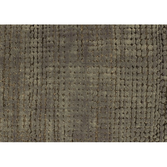 Ahgly Company Indoor Rectangle Abstract Brown Modern Area Rugs, 4' x 6'