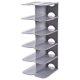 thumbnail image 1 of Zapatero de 6 capas para montar en casa, zapateros apilables, estante para zapatos que ahorra espacio para el pasillo, calzado de seguridad gris, 1 of 5