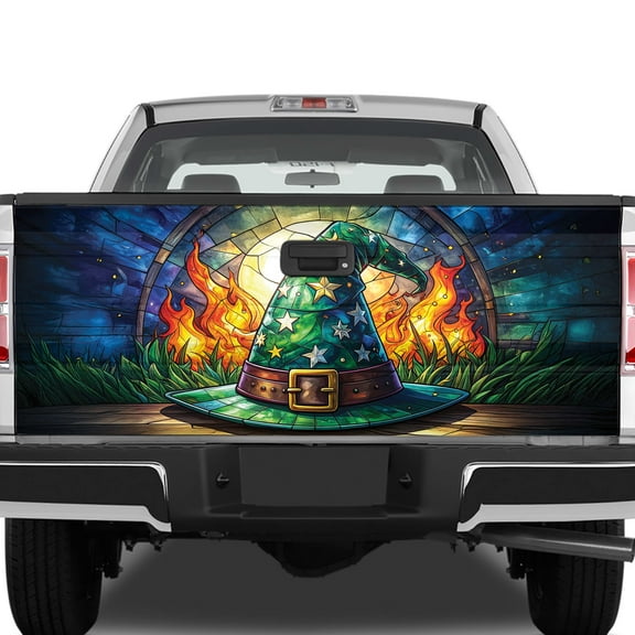 Lotusprinthandmade Funny Spooky Halloween Tailgate Wrap 2 Sizes (24"x58") — Halloween Car Tailgate Wrap